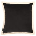 thumbnail image 2 of Safavieh Jordy 18" x 18" Modern Cotton Decorative Pillows, Black/Natural, 2 of 4
