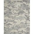 thumbnail image 3 of Nourison Textured Contemporary Abstract Ivory/Grey 7'10" x  9'10" Area Rug, (8' x 10'), 3 of 9