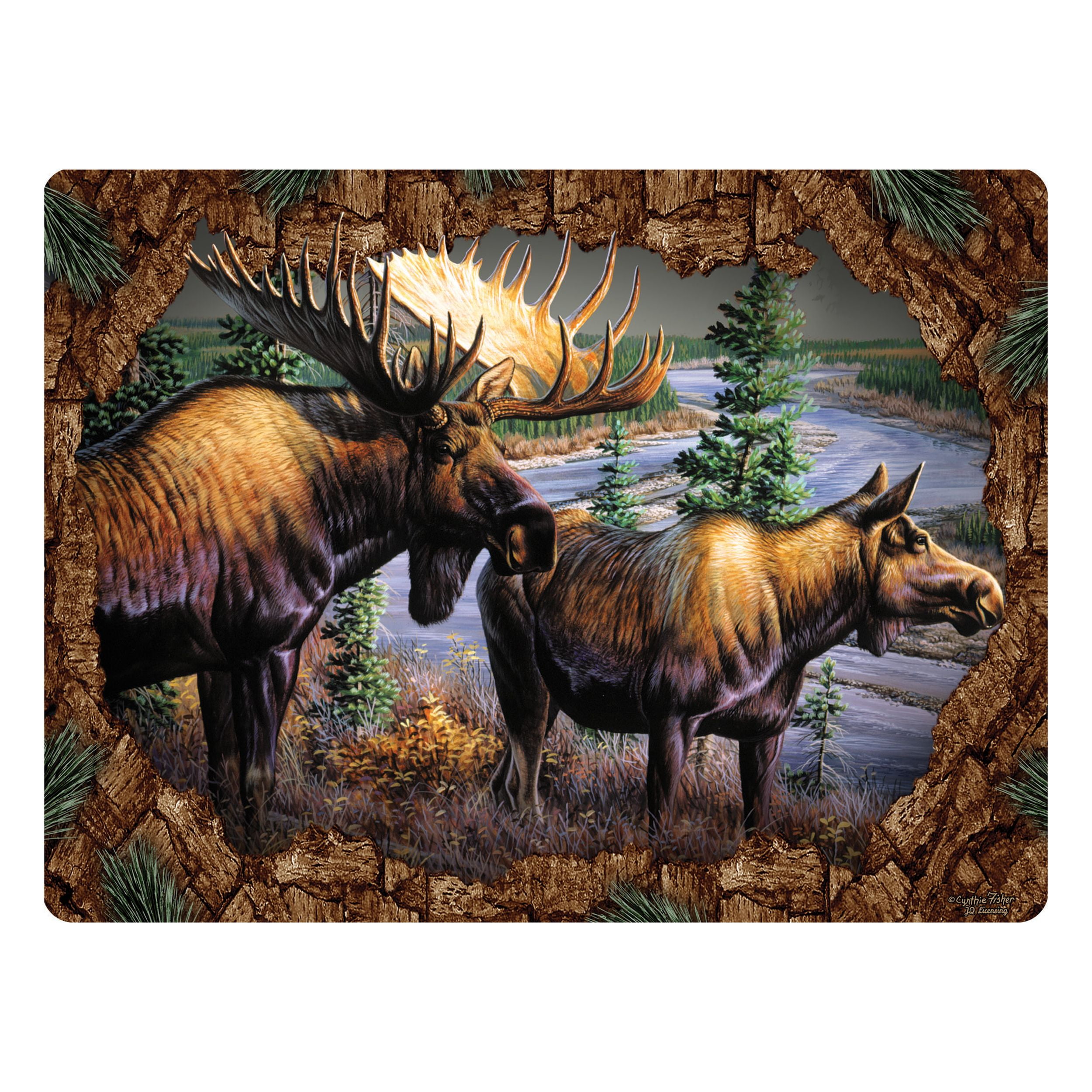 Tempered Glass Cutting Board 12 By 16 Inches Moose