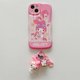 thumbnail image 1 of Funda de teléfono para Iphone 11 12 13 14 Pro Max Lovely 3d Cartoon Hello Kitty Kuromi Melody Design Tpu cubierta de teléfono móvil con colgante, 1 of 4