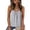 Gray, variant on Pullover Tops for Women Scoop Neck 100% Cotton Tee Vacation Solid Color Gray Tunic Sleeveless Womens Blouses Lightweight S