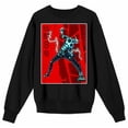 thumbnail image 3 of Kaiju No. 8 Hafka Habino Kaju Form Lightning Crew Neck Long Sleeve Black Adult Sweatshirt-XXL, 3 of 6