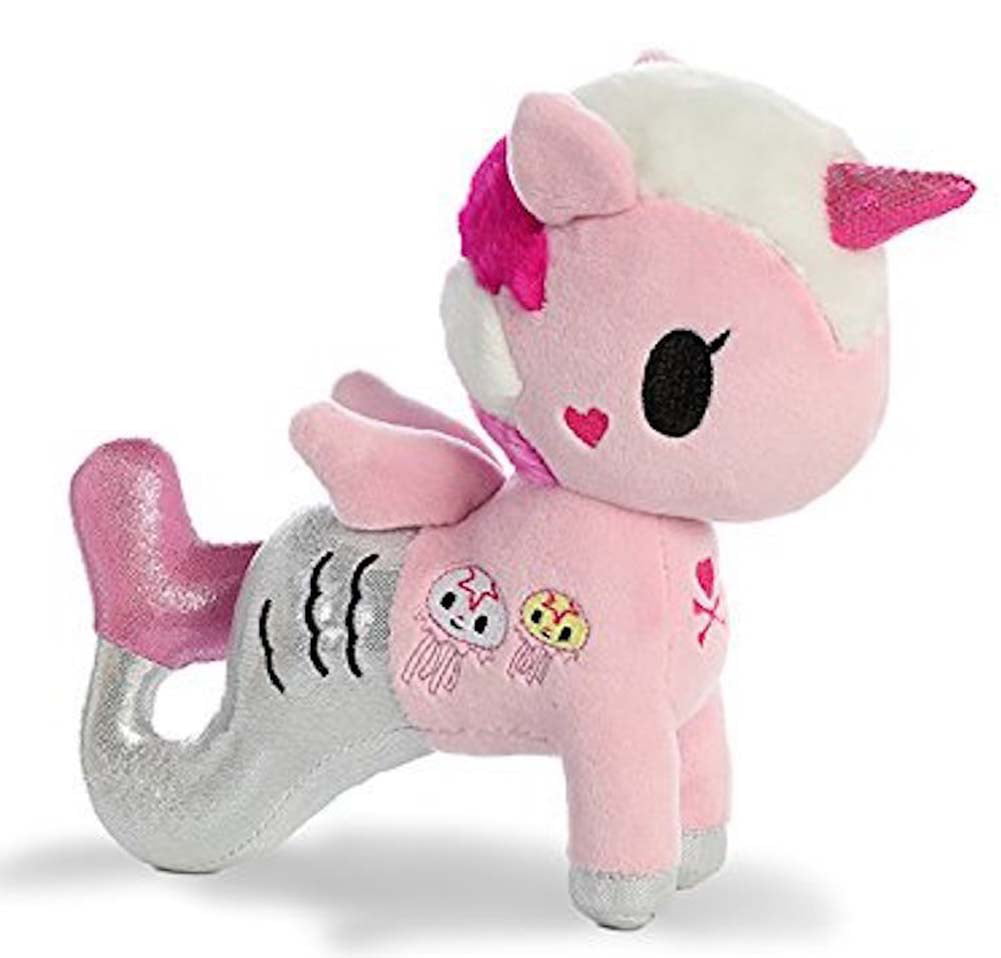 Mermicorno 8" - Unicorn Mermaid Novelty Plush Toys Pink & Silver Gelatina 
