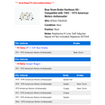 thumbnail image 2 of Rear Drum Brake Hardware Kit - Compatible with 1965 - 1974 American Motors Ambassador 1966 1967 1968 1969 1970 1971 1972 1973, 2 of 2