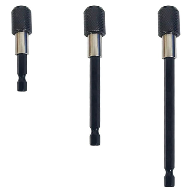 Hex Shaft Quick Change Adapter For Power Drill 1/4in Hex Shank Bit Adapter Mag Netic Hexagonal Quick Release Self L Ocking Extension Rod Adapter Fits Drills & Drivers Metric Bit Set Metal Profesional