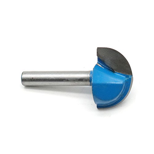 Rannb 1-Inch Cutting Diameter Carpenter Woodworking Round Nose Cove Box Router Bit with 1/4-inch Steel Shank-Pack of 1