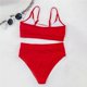 thumbnail image 5 of Baño De Cintura Alta, Traje De Baño Cómodo Para Mujer, Conjunto De Traje De Baño Transpirable Con Forro Desmontable Para Nadar Al Aire Libre, Playa, Fiesta En La Piscina Guardurnaity OD010776-05, 5 of 7
