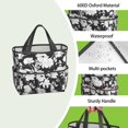 thumbnail image 4 of Garden Tool Bag,Pioneer Flower Floral Print Pattern Garden Tool Organizer,Garden Gifts,Waterproof Multi-Pocket Garden Tool Storage 11.8x5.5x11.4 Inch(Tools NOT Included), 4 of 6