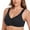 Black, variant on Women Full Coverage Non Padded Wirefree Plus Size Minimizer Cotton Bra 32DD