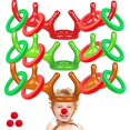 thumbnail image 1 of Juego de Lanzamiento de Anillos Inflable de Reno iGeeKid 3pack-Inflatable deer hat 15 Piezas, 1 of 5