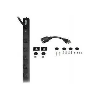 Tripp Lite 12-Outlet Rackmount PDU Power Strip, Six Front & Six Rear Facing  Outlets, 15A, 120V, 15ft Cord with Right-Angle Plug, Horizontal 1U Rack