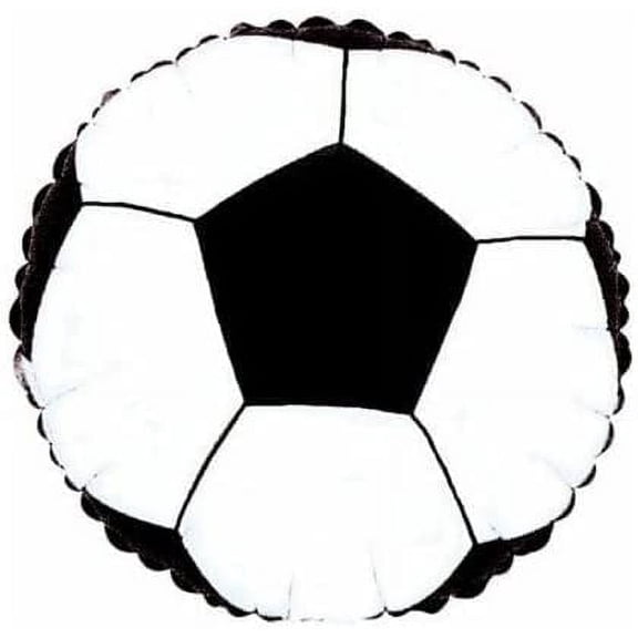 PMU 10 Pcs 18-Inch Soccer Ball Foil Balloon Party Decoration, Mylar Balloon for Sports-Themed Birthdays, Team Events, Soccers Celebrations