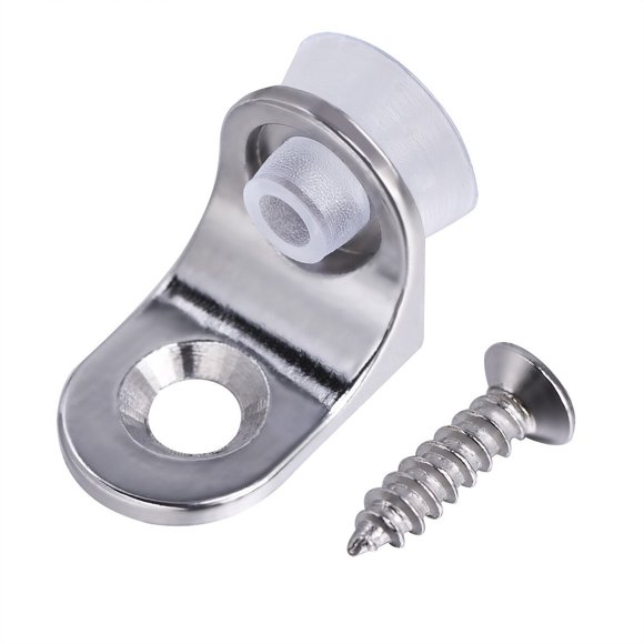 CIMAXIC 10Ud Soportes En L Para Estantes Con Ventosas Removibles Color Plata En Inoxidable