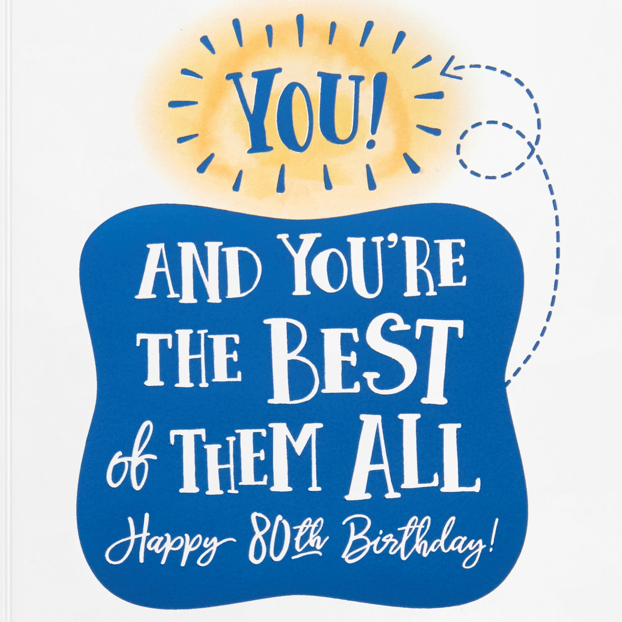 Hallmark Funny 80th Birthday Card (You're the Best of All)