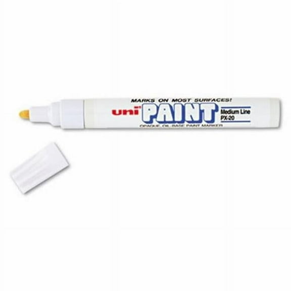 Sanford UBC63613 Uni-Paint Oil-Base Medium Line Markers - White