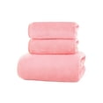 thumbnail image 2 of Linen Towel Set, Soft and Absorbent, Quick-Drying Bathroom Towels for Home Use, Pink, 2 of 9