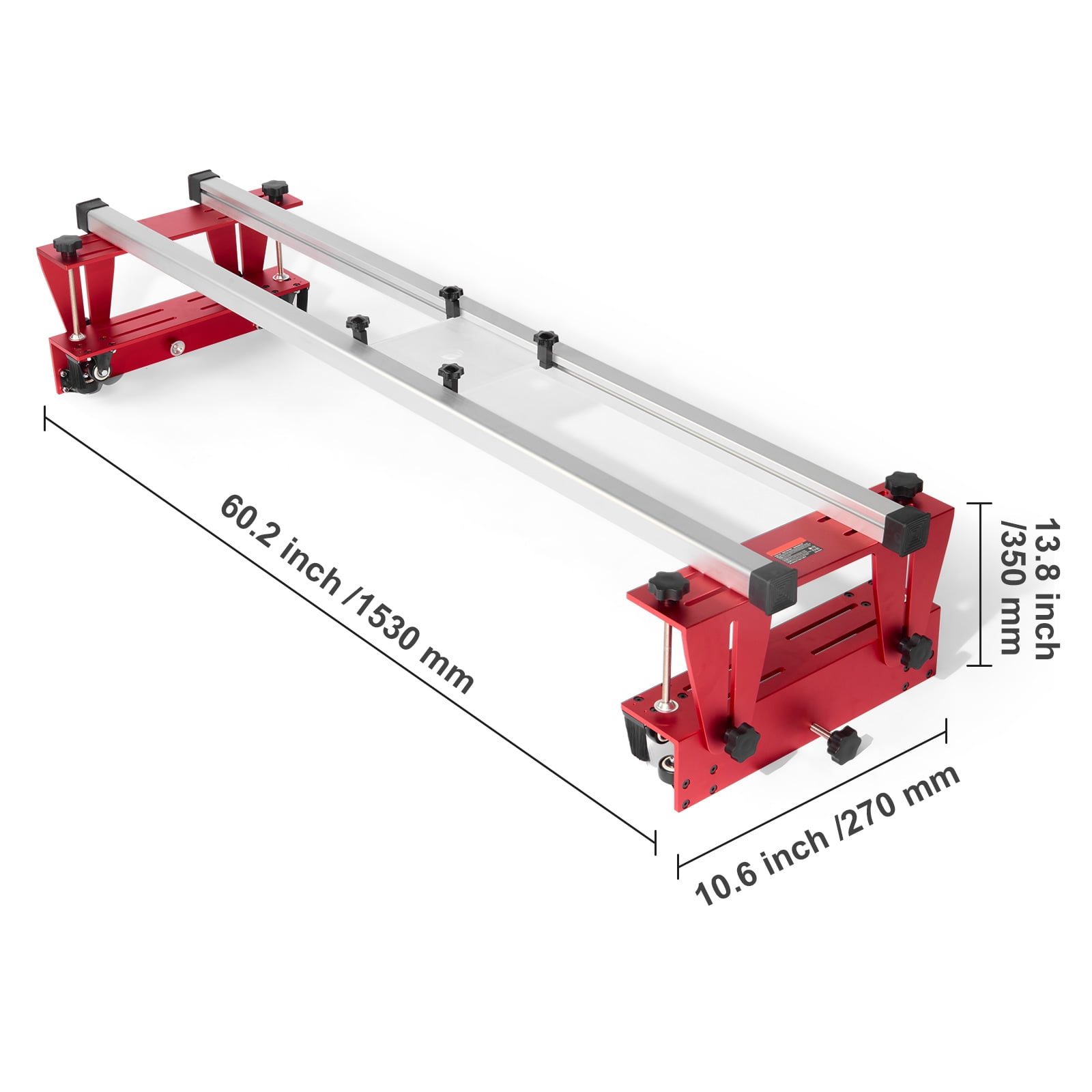 KFFKFF Router Sled, 60-inch, Movable and Modifiable Slab Smoothing Jig DIY Carpentry Router Sled for Leveling Timber Slabs Home DIY