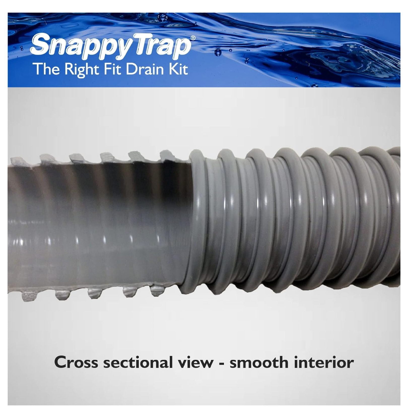 Snappy Trap 1 1/2" All-In-One-Drain Kit for Double Bowl Kitchen Sinks