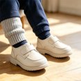 thumbnail image 2 of OOOUM Boys Dress Shoes Classic Soft Sole Slip-On Oxford Loafers School Uniform Casual Shoes,CN:33, 2 of 5
