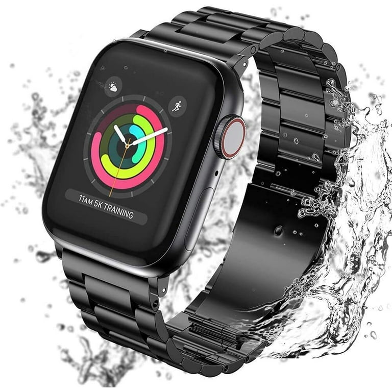 Metal Case for Apple Watch Bracelet Series 7 6 5 4 Men Wrist Silicone –  www.