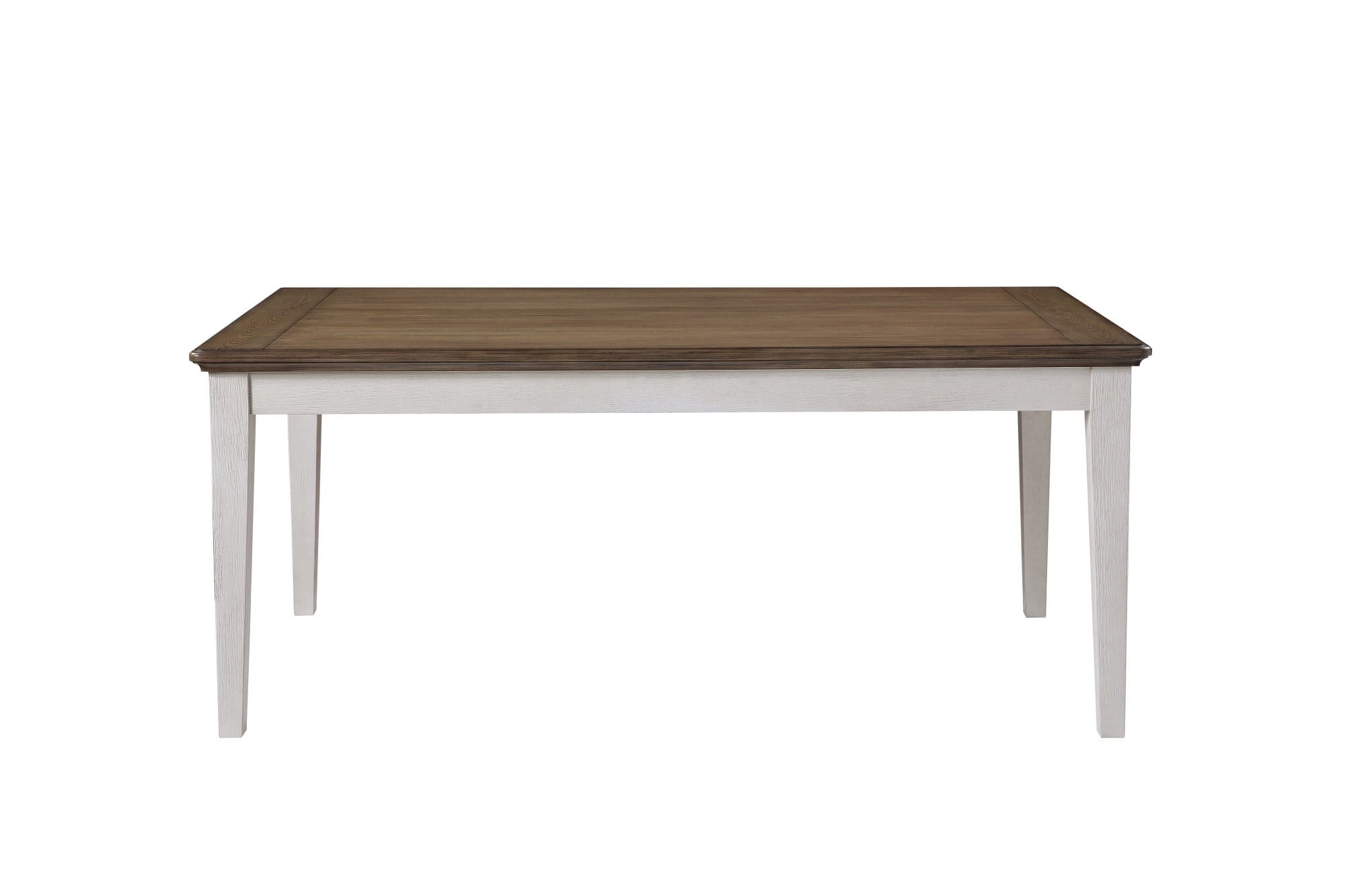 Steve Silver Pendleton Farmhouse 6-Piece Dining Set with Bench, Ivory and Honey Brown