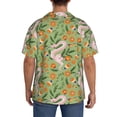 thumbnail image 5 of Vsdgher Snake And Floral Print Men's Wrinkle Free Untucked Cuban Shirt Business Casual Button Down Shirts Short Sleeve Shirt, 5 of 7