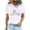 White, variant on Patlollav Women Tees Under $10, Women's Round Neck Tops Printed T-Shirt Comfortable Short Sleeve Blouses for Easter