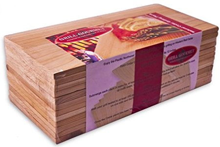 BBQ Grilling Planks Cedar 5/12 Pack Barbecue for Veggies Salmon Steaks Seafood 
