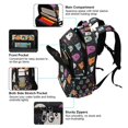 thumbnail image 5 of FORMRS Unisex Backpack Elementary School Travel Bookbag with Reflective Stripes, Colorful Halloween Ghost, 5 of 7