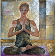 thumbnail image 2 of Wiley, Marta 26x27 Black Ornate Wood Framed with Double Matting Museum Art Print Titled - Yoga I, 2 of 4