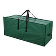 thumbnail image 4 of Sac de Rangement pour Arbre de Noël Housse Portable Anti-Poussière Sac de Rangement pour Arbre de Noël Vert 122x34x51cm, 4 of 8