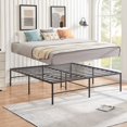thumbnail image 3 of VECELO 18 Inch Metal Platform Bed Frame, Heavy Duty with Under-bed Storage and No Box Spring Needed, King, 3 of 8