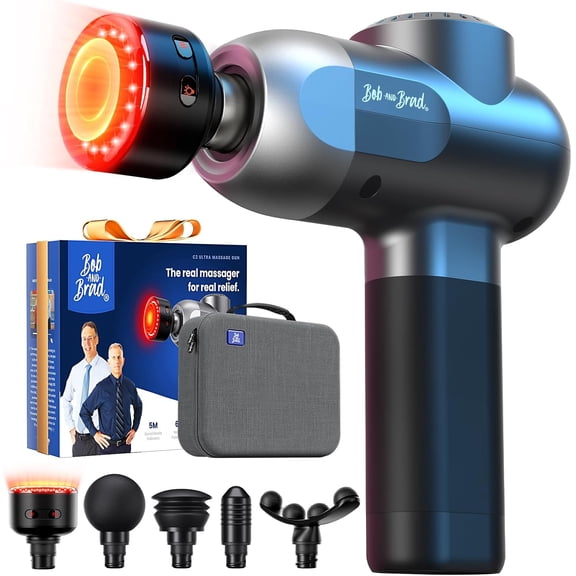 Bob and Brad C2 Ultra Massage Gun with Radiant Deep Warmth, 10mm Deep Tissue Percussion for Muscle Comfort Daily Relaxation