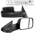 thumbnail image 2 of Ikon Motorsports Compatible with 09-12 Ram Telescoping Power Heated Puddle Light LED Signals Tow Mirror 2PC, 2 of 7