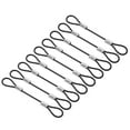 thumbnail image 1 of Candado de Cable de Seguridad de 0.3Ft (4 Pulgadas), 9Pcs de Acero Inoxidable de 0.08 Pulgadas de Diámetro con Doble Bucle para Iluminación de Escenario y Candado de Equipaje, Negro, 1 of 7