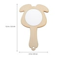 thumbnail image 3 of Miangastore 12Pcs Kids Mirrors Delicate Hand Mirrors Unfinished Mini Mirrors Craft Accessory, 3 of 8