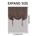 thumbnail image 3 of HLONK Contemporary White Solid Print Kitchen Curtains  30 x 46 In, 3 of 7