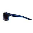 thumbnail image 3 of Mens Xloop Sport Rectangular Warp Large Plastic Sunglasses Black Blue Blue Mirror, 3 of 4