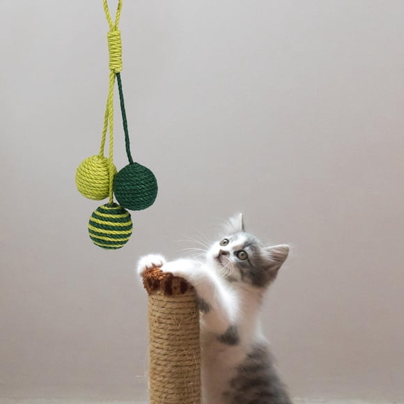 Bolas de Juguete para Gatos perfecl Sisal Interactivos Portátiles 25,5 cm x 10,5 cm