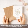 thumbnail image 5 of Wildflower Thank You Cards with Envelopes (50 Pack 3.5" x 5.2") – Floral Thank You Notes with Adhesive Envelopes & Matching Stickers for Weddings, Baby & Bridal Showers, 5 of 6