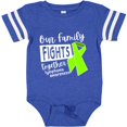 thumbnail image 3 of Inktastic Our Family Fights Together Lymphoma Awareness Lime Ribbon Boys or Girls Baby Bodysuit, 3 of 5