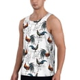 thumbnail image 2 of Haiem Cool Chicken Men Workout Tank Top Gym Bodybuilding Sleeveless Muscle T Shirts Athletic Tank Breathable Workout Shirt-4X-Large, 2 of 8