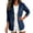 02#Dark Blue, variant on Cotton Jeans Blazer Women Long Sleeve Lightweight Two Button Cardigan Jackets Business Casual Work Outwear