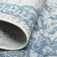 thumbnail image 6 of Nicole Miller New York Patio Country Azalea Transitional Medallion Indoor/Outdoor Area Rug, Grey/Blue, 7'9"x10'2", 6 of 7