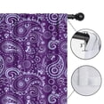 thumbnail image 4 of Blackout Kids Curtains,Purple Paisley Pattern Childrens Insulated Curtains Set Of 2,Bedroom Essentials,Toddler Room Decor 52x63in(132x160cm), 4 of 5