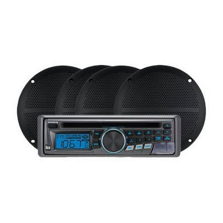 Dual CP254B - Marine - CD receiver - in-dash - Single-DIN - 25 Watts x 4 - with four 6.5" waterproof speakers