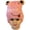 Pink, variant on Toddler Unisex Knit Frog Face Winter Hat with Eye Appliques, Pink, Ages 6M-3Y
