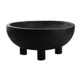thumbnail image 1 of Cuenco con base de madera para servir postres y pasteles, decoración de mesa, frutero decorativo negro, 1 of 9