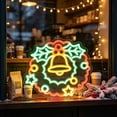 thumbnail image 4 of Neon Wall Light USB LED Glowing Sign for Christmas Holiday Party Room Decor, Acrylic Tabletop Window Lamp, Multicolor, 4 of 6