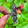 thumbnail image 2 of Natural Amethyst Gemstone Handmade 925 Sterling Silver Gift Ring Size 6, 2 of 3
